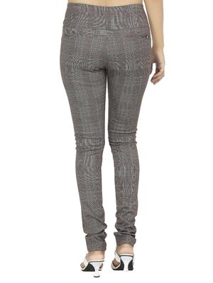 mid waist checkered jegging - 15518257 - Standard Image - 3