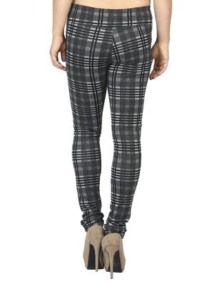 mid waist checkered jegging - 15518258 - Standard Image - 3