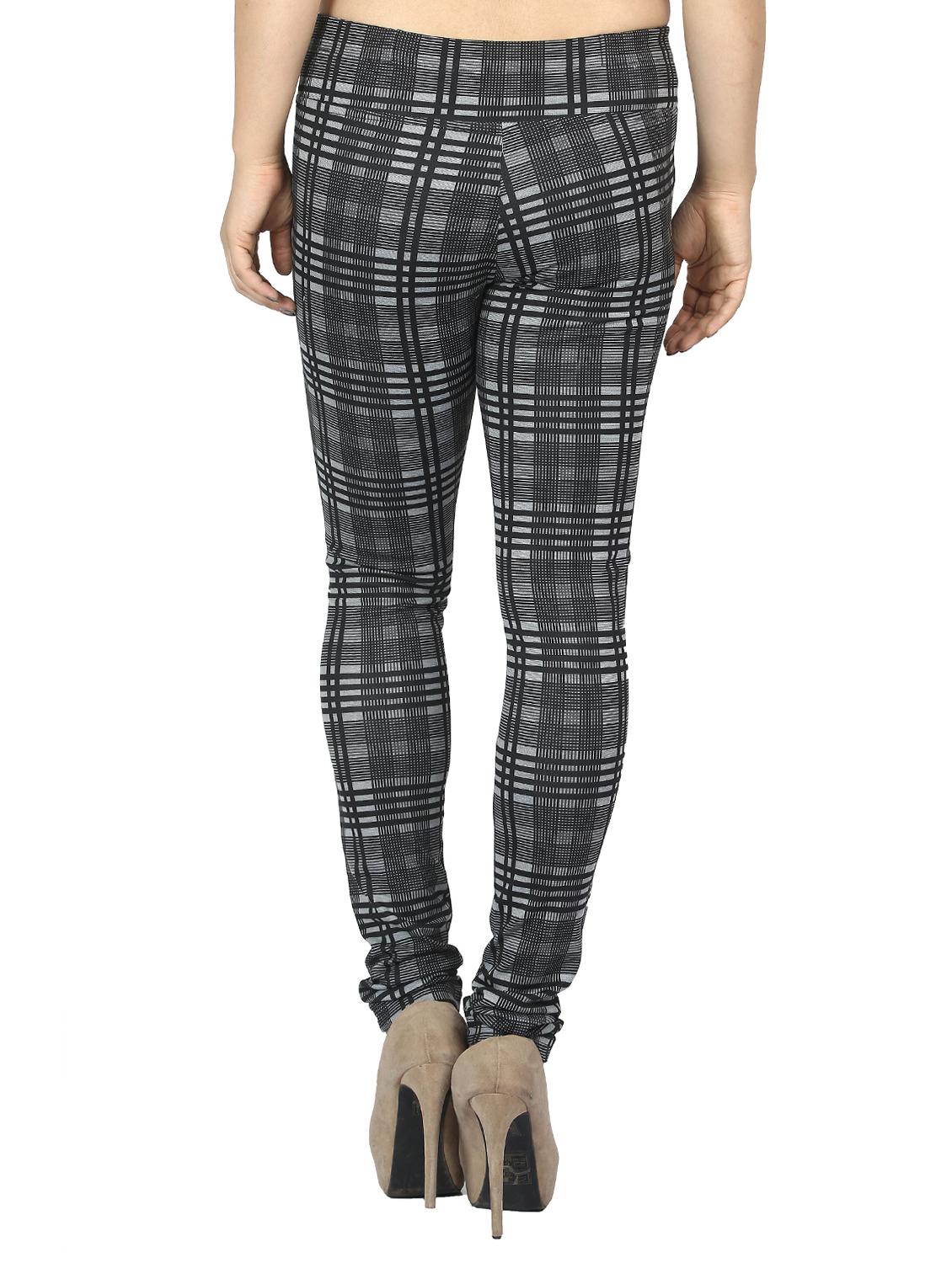 mid waist checkered jegging - 15518258 - Zoom Image - 3