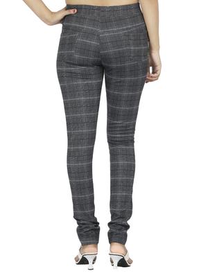 mid waist checkered jegging - 15518263 - Standard Image - 3