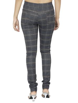 mid waist checkered jegging - 15518265 - Standard Image - 3