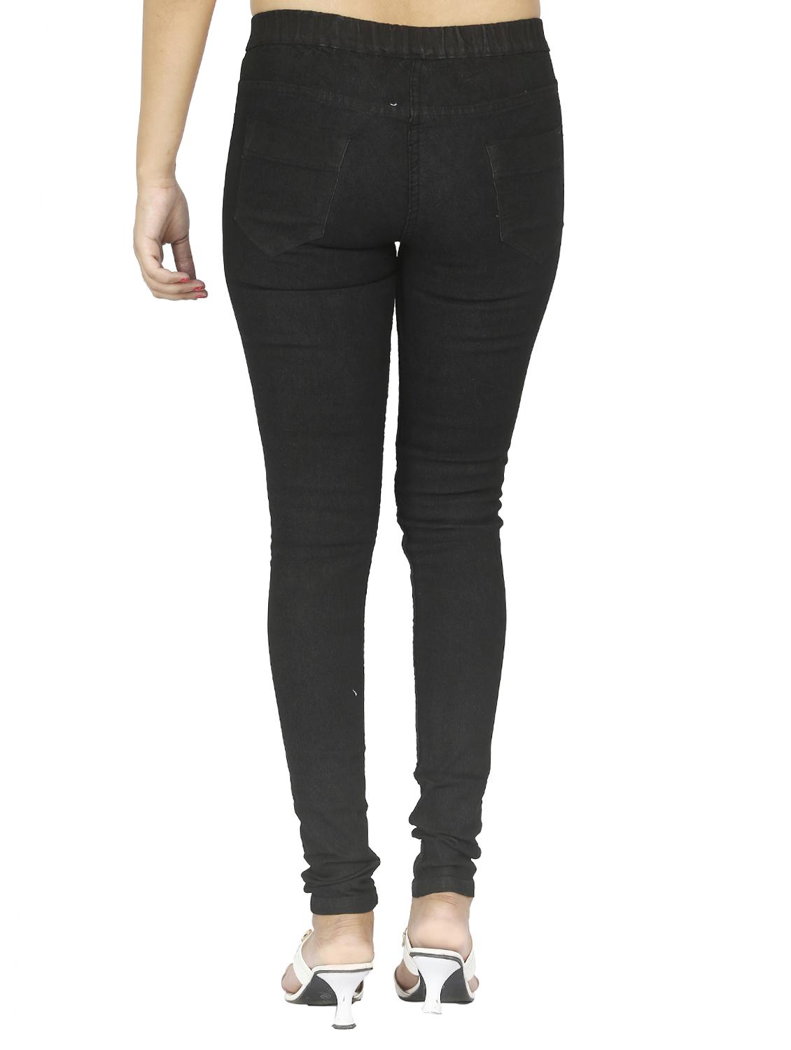 mid waist solid jegging - 15518269 - Zoom Image - 3