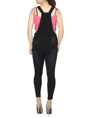stone washed full leg dungaree - 15518270 - Standard Image - 3