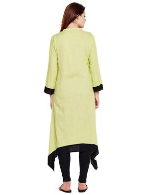 Straight embroidered kurta - 15518273 - Standard Image - 3