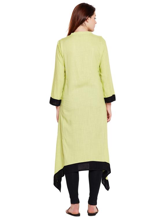Straight embroidered kurta - 15518273 - Zoom Image - 3
