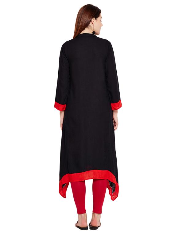 Straight embroidered kurta - 15518275 - Zoom Image - 3