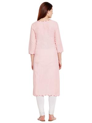 Ivory slit a-line kurta - 15518287 - Standard Image - 3