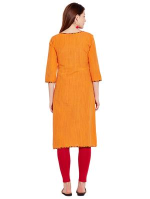 Textured slit a-line kurta - 15518288 - Standard Image - 3