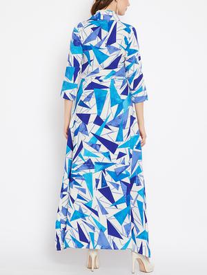 printed high low maxi dress - 15518347 - Standard Image - 3