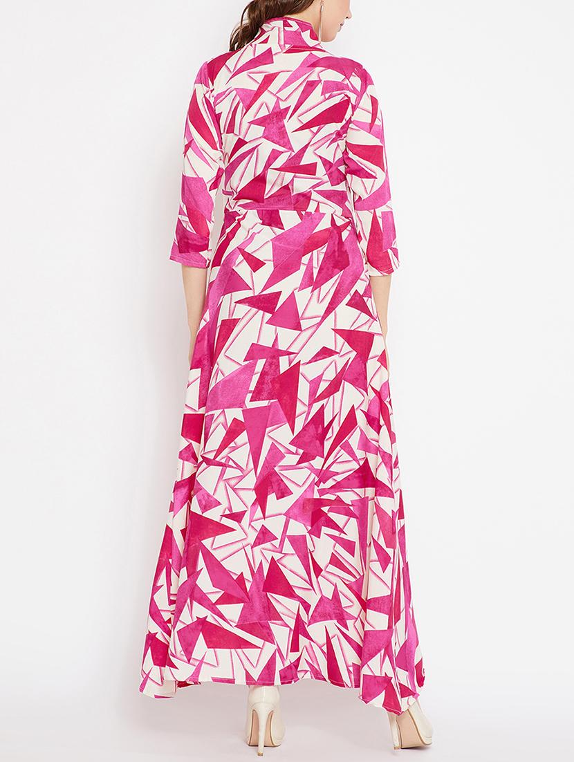 printed high low maxi dress - 15518348 - Zoom Image - 3