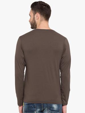 brown cotton t-shirt - 15519214 - Standard Image - 3