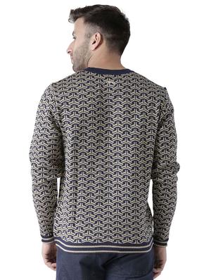 navy blue acrylic pullover - 15519409 - Standard Image - 3