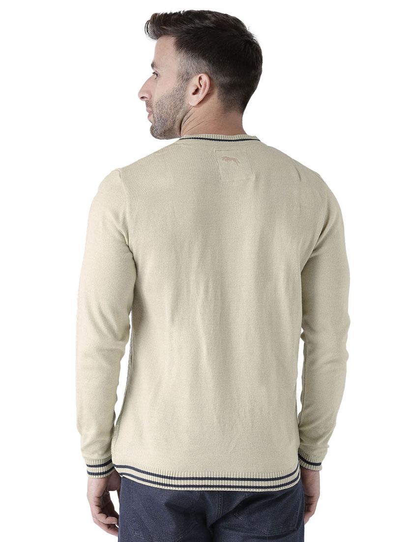 beige acrylic pullover - 15519411 - Zoom Image - 3