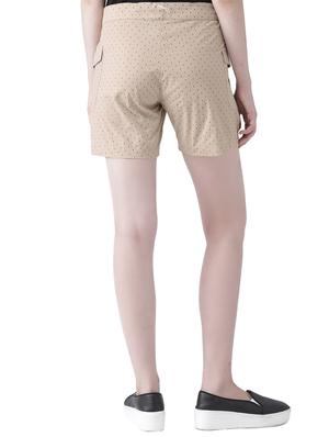 polka dotted mid waist shorts - 15519424 - Standard Image - 3