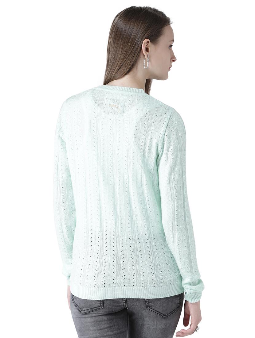 ribbed hem v-neck pullover - 15519457 - Zoom Image - 3