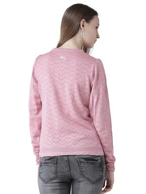 pointelle knit scallop edge pullover - 15519459 - Standard Image - 3