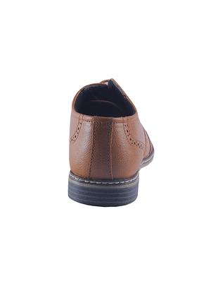 tan lace-up formal shoes - 15520360 - Standard Image - 3