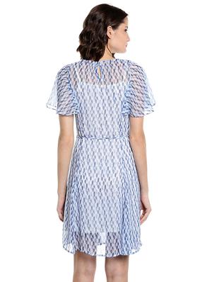 flutter sleeved printed dress - 15520443 - Standard Image - 3