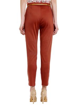 high rise flat front trousers - 15520922 - Standard Image - 3