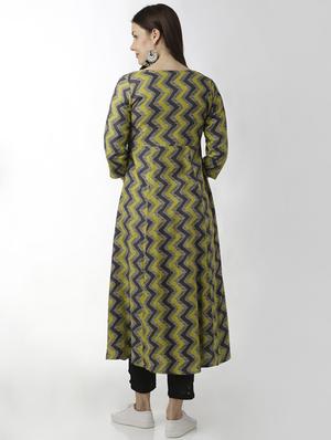angrakha chevron kurta - 15524660 - Standard Image - 3