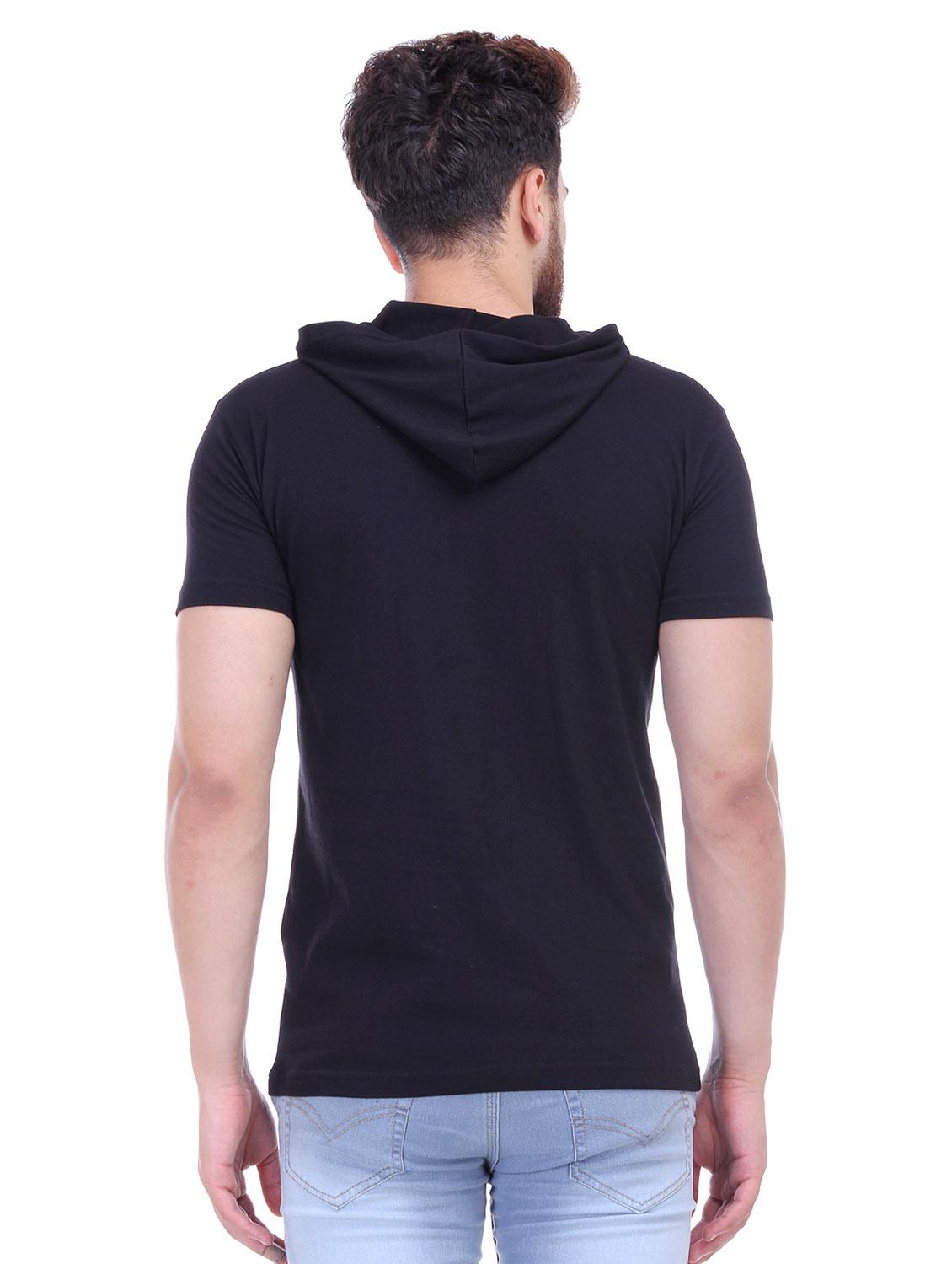 black cotton ripped t-shirt - 15525562 - Zoom Image - 3