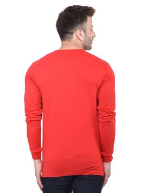 red cotton t-shirt - 15525619 - Standard Image - 3