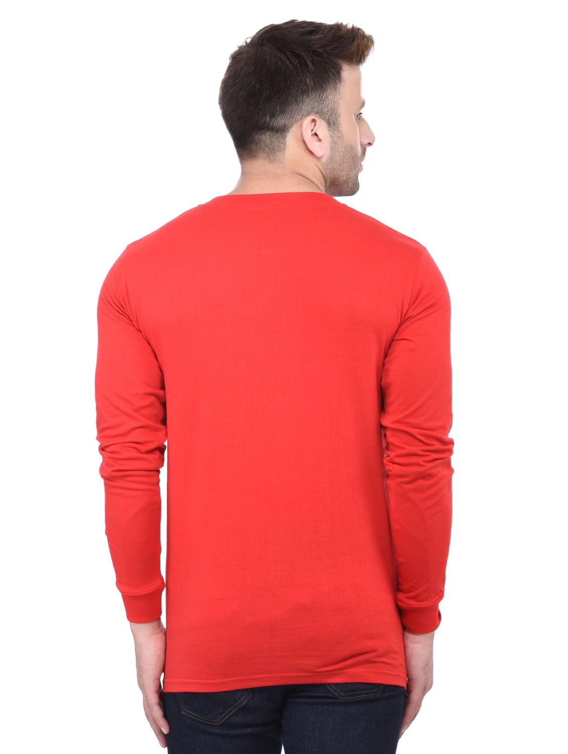 red cotton t-shirt - 15525619 - Zoom Image - 3