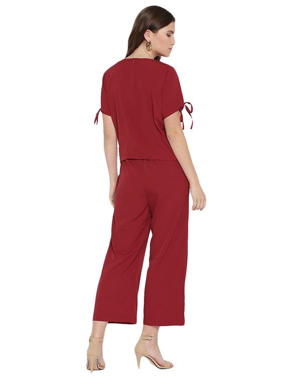 tie detail top and trouser set - 15526915 - Zoom Image - 3