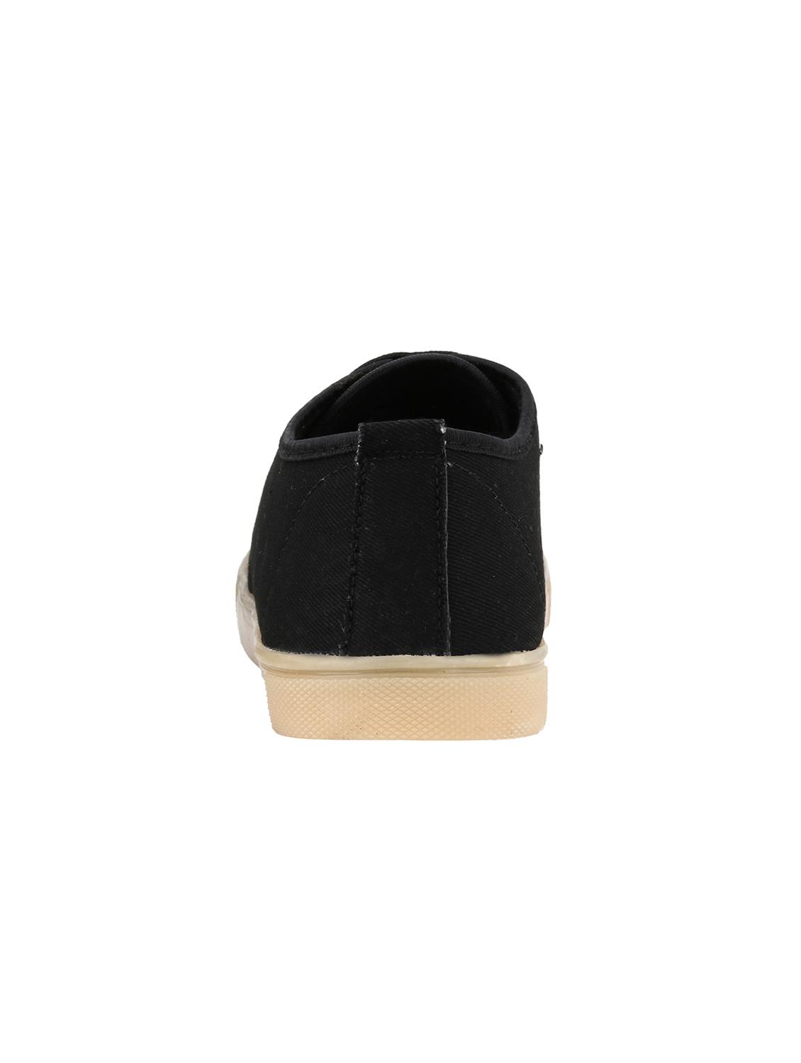 black Canvas lace up sneakers - 15532759 - Zoom Image - 3
