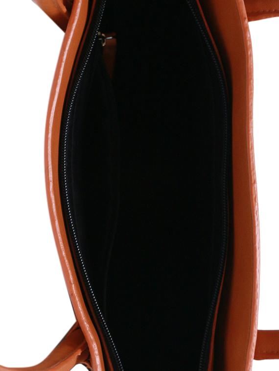 tan leatherette (pu) regular handbag - 15533497 - Zoom Image - 3