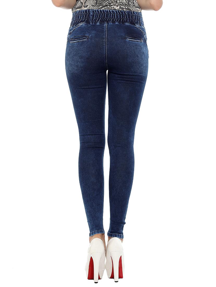 mid waist solid jegging - 15535701 - Zoom Image - 3