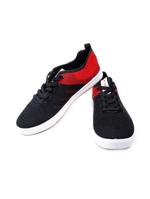 black Fabric lace up sneakers - 15536482 - Standard Image - 3