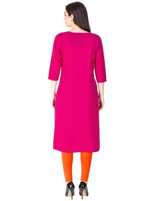 Embroidered straight kurta - 15537408 - Standard Image - 3