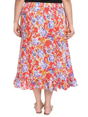 Floral ruffled skirt - 15538303 - Standard Image - 3
