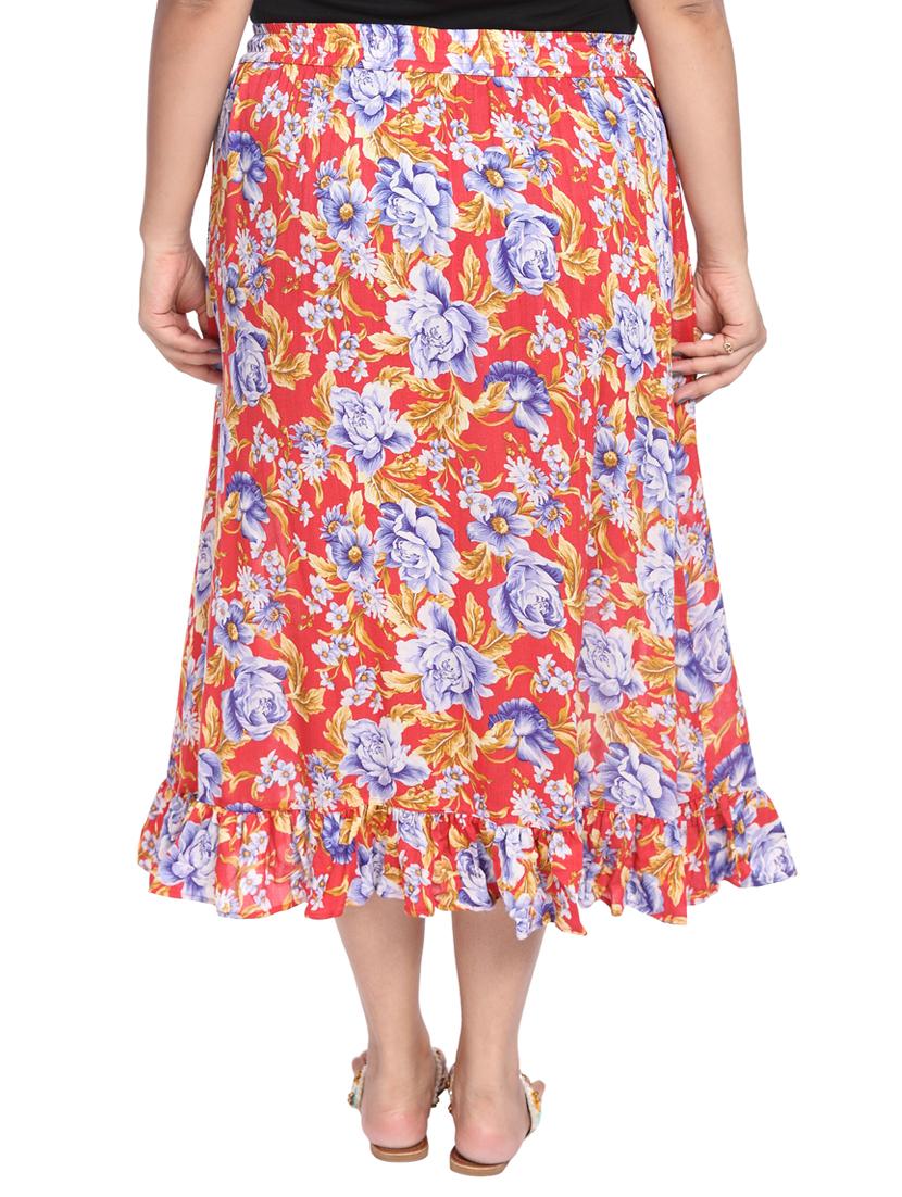 Floral ruffled skirt - 15538303 - Zoom Image - 3