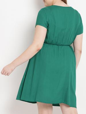 Elasticated waist flared dress - 15538310 - Standard Image - 3