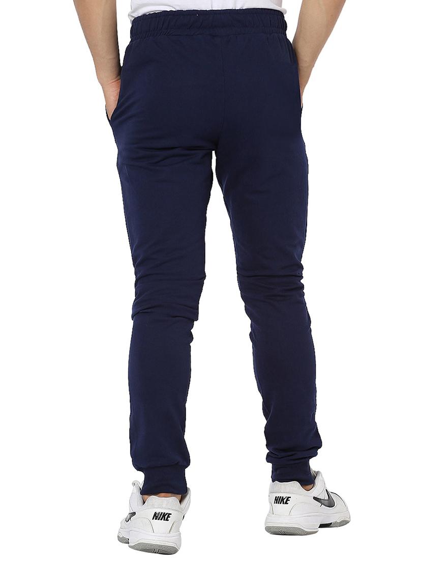 navy blue cotton blend jogger - 15540388 - Zoom Image - 3