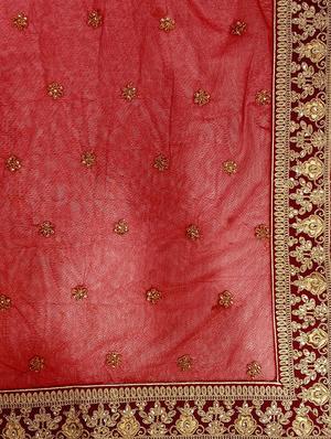 zari embroidered a-line lehenga - 15543115 - Standard Image - 3