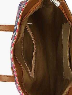multi colored canvas regular tote - 15544311 - Standard Image - 3