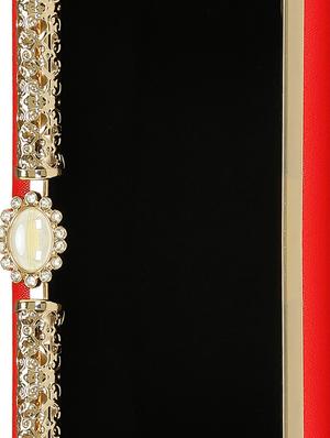 red leatherette (pu) box clutch - 15544773 - Standard Image - 3