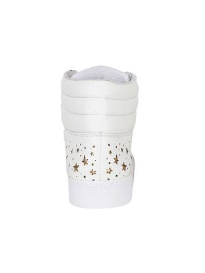 white lace-up sneakers - 15545240 - Standard Image - 3