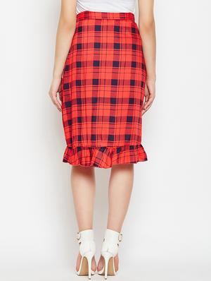 mock wrap ruffled skirt - 15545299 - Standard Image - 3
