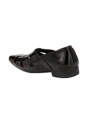 black patent leather slip on sandals - 15545325 - Standard Image - 3