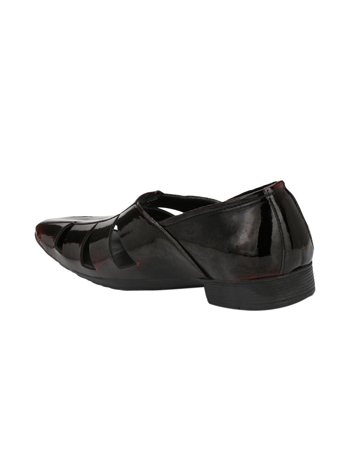 black patent leather slip on sandals - 15545325 - Zoom Image - 3