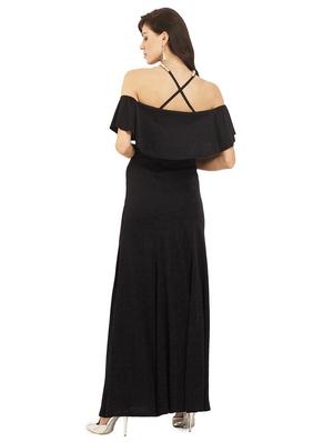 pearl embellished ruffled overlay maxi dress - 15545423 - Standard Image - 3