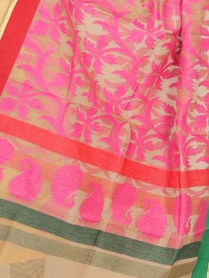 banarasi dupatta with tassels - 15545825 - Standard Image - 3