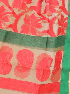 banarasi dupatta with tassels - 15545828 - Standard Image - 3