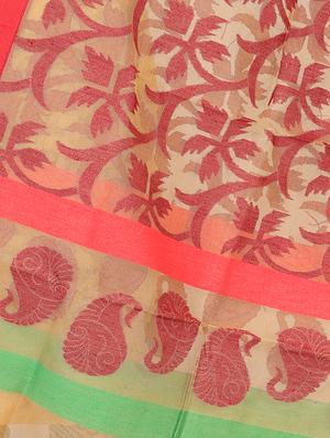 self design dupatta with tassles - 15545830 - Standard Image - 3