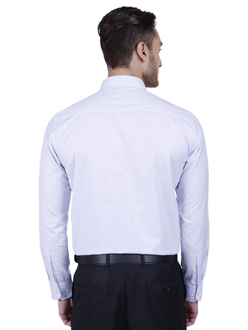 light blue polyester formal shirt - 15546678 - Zoom Image - 3