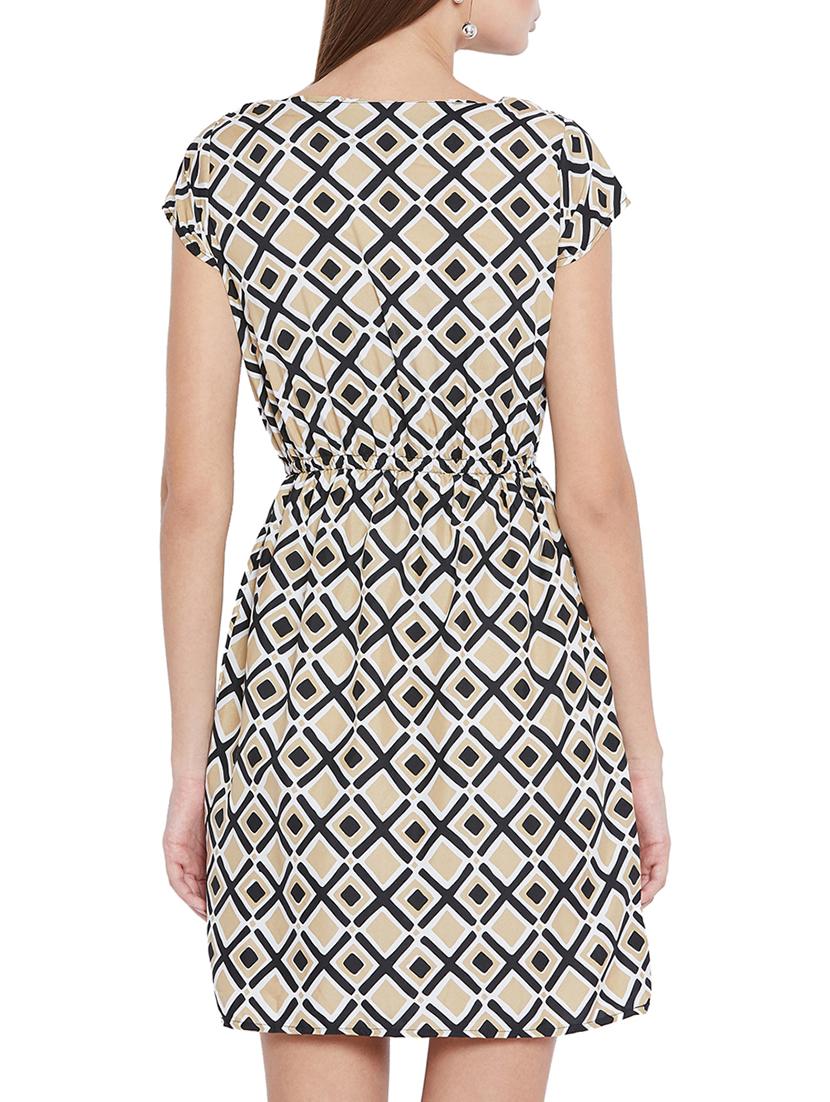 geometric blouson dress - 15547788 - Zoom Image - 3